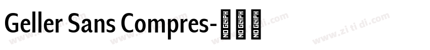 Geller Sans Compres字体转换